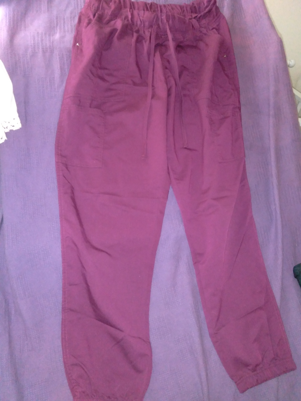Women's Drawstring Jogger Pants in Plum